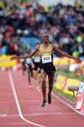 Mo Farah lwins the 5000 metres, 2012 Samsung Diamond League, Crystal Palace, London.